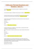 C426 exam Revised Questions and Answers &sol; Sure A &plus;