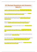 CC Revised Questions and Answers &sol; Sure A &plus;