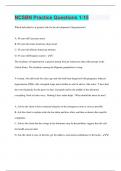 NCSBN Practice Questions 1-15