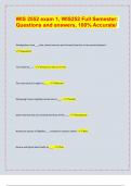 WIS 2552 exam 1&comma; WIS252 Full Semester&colon;  Questions and answers&comma; 100&percnt; Accurate&sol;&vert; latest update 2024&sol;25&vert;