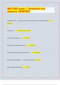 WIS 2552 exam 1&colon; Questions and  answers&comma; VERIFIED&sol;&vert; latest update 2024&sol;25&vert;