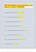 WIS 2552 EXAM 2 Review Questions and  answers&comma; rated A&plus;&sol; VERIFIED&period;&vert; latest update 2024&sol;25&vert;