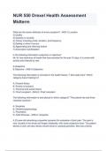 NUR 550 Drexel Health Assessment Midterm