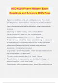 NSG 6005 Pharm Midterm Exam Questions and Answers 100% Pass