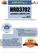 HRD3702 Assignment 6 (COMPLETE ANSWERS) Semester 1 2024 - DUE 17 May 2024