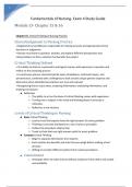 Fundamentals of Nursing- Exam 4 Study Guide (1) Graded A