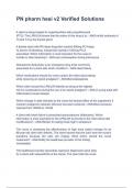 PN pharm hesi v2 Verified Solutions &period;