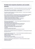 PA State Auto Inspection Questions and complete Solution&period;