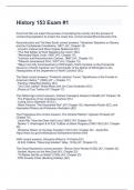 History 153 Exam &num;1 with perfect answers 2024