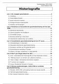 Volledige samenvatting Historiografie - 2024