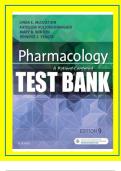 Test Bank - Pharmacology&colon; A Patient-Centered Nursing Process Approach &lpar;9th Edition&comma; 2017&rpar;  PHARMACOLOGY 9TH EDITION MCCUISTION TEST BANK COMPLETE CHAPTERS 1-55