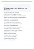 Chicago Limo Exam Questions and Answers (Graded A)