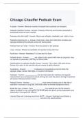 Chicago Chauffer Pedicab Exam Questions and Answers