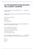 AZ LIFE INSURANCE EXAM 2024 