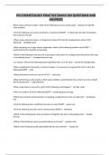 PSI COSMETOLOGY PRACTICE EXAM&sol;100 QUESTIONS AND ANSWERS