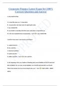 Corporate Finance Latest Exam Set [100%  Correct] Question and Answer