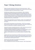 Paper 1 Biology Solutions