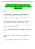 COR 106 Test Questions & Answers &vert; 100&percnt; Correct Answers &vert; Verified &vert; Latest 2024 Version