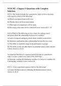 NUR 302 - Chapter 9 Questions with Complete Solutions