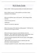 MLS Study Guide Questions and answers latest update 
