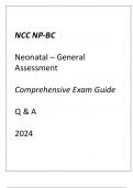 NCC NP-BC Neonatal (General Assessment) Comprehensive Exam Guide 2024