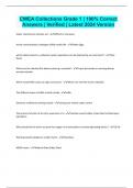 CWEA Collections Grade 1 &vert; 100&percnt; Correct Answers &vert; Verified &vert; Latest 2024 Version