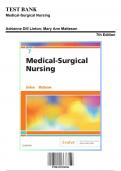 Test Bank for Medical-Surgical Nursing, 7th Edition by Linton, 9780323554596, Covering Chapters 1-63 | Includes Rationales