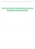 EOSC 326 PRACTICE EXAM MODULE A Already graded|guaratnteed pass|UBC