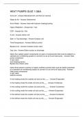 HEAT PUMPS QUIZ 1 Q&A