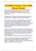 ACAMS Practice Test 2024 (Exam BookLET)