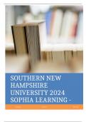 SOUTHERN NEW HAMPSHIRE UNIVERSITY 2024 SOPHIA LEARNING - MANAGERIAL ACCOUNTING MODULES: QUESTIONS AND ANSWERS SOLVED 100%