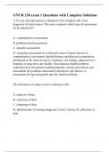 GNUR 238 exam 1 Questions with Complete Solutions