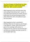 The Pact Chapter 6 A Big Break by Sam&period; Saldana Francisco exam study guide 2024 with 100&percnt; correct answers