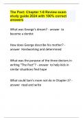 The Pact Chapter 1-8 Review exam study guide 2024 with 100&percnt; correct answers&period;