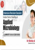 Applied Microbiology Golden points 