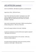 JKO AFRICOM &lpar;pretest&rpar; Correct answers latest update