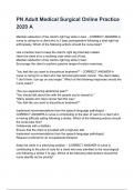 PN Adult Medical Surgical Online Practice