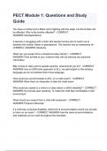 PECT Module 1&lowbar; Questions and Study Guide&period;