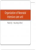 Organization of Neonatal Intensive care unit