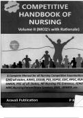 COMPETITIVE  HANDBOOK OF NURSING  Volume II ( MCQs with Rationale )