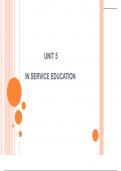 unit 5 in service education