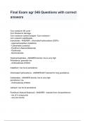 Final Exam agr 546 Questions with correct answers
