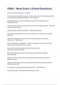 CMAC - Mock Exam 3 &lpar;Failed Questions&rpar; with complete solution