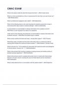CMAC EXAM with complete solution