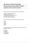 week 8 NR 546 actual questions and answers