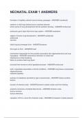 NEONATAL EXAM 1 ANSWERS&period;