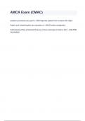AMCA Exam &lpar;CMAC&rpar; with complete solution