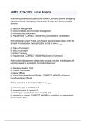 NIMS ICS-300&lowbar; Final Exam
