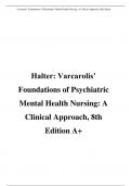 Test Bank for Halter: Varcarolis’ Foundations of Psychiatric Mental Health Nursing: A Clinical Approach, 8th  9th edition a bundle 