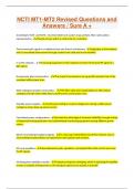 NCTI MT1-MT2 Revised Questions and Answers &sol; Sure A &plus;